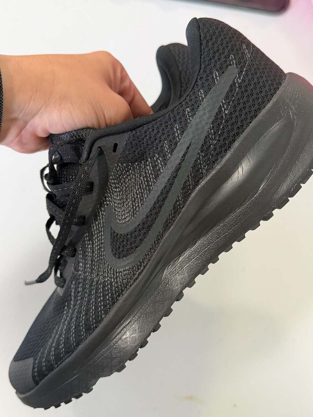 Nike Run Defy Size 9.5 Black Anthracite Running Shoes HM9593-003